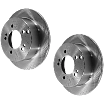 Rear Brake Disc, Plain Surface, Solid, 5 Lugs, 261.87 mm