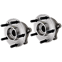 Wheel Hubs, 5 Lugs, with Bearing, 5 x 4.5 in. Bolt Pattern, (All Wheel Drive, Front or Rear, Driver and Passenger Side )/(Front Wheel Drive, Front, Driver and Passenger Side)