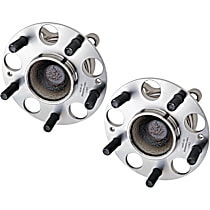Rear, Driver and Passenger Side Wheel Hub, 5 Lugs, With Bearing