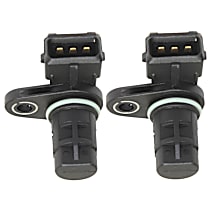 Camshaft Position Sensors, 3-Prong Blade Male Terminal, 1 Female Connector, Set of 2