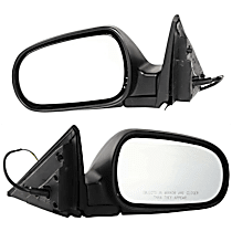 Driver and Passenger Side Mirrors, Power, Manual Folding, Non-Heated, Paintable, Without Signal Light, Without memory, Without Puddle Light, Without Auto-Dimming, Without Blind Spot Feature