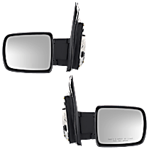 Driver and Passenger Side Mirrors, Power, Manual Folding, Heated, Paintable, Without Signal Light, Without memory, Without Puddle Light, Without Auto-Dimming, Without Blind Spot Feature