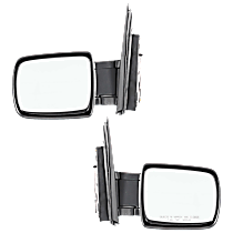 Driver and Passenger Side Mirrors, Manual Adjust, Manual Folding, Non-Heated, Paintable, Without Signal Light, Without memory, Without Puddle Light, Without Auto-Dimming, Without Blind Spot Feature