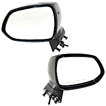 Driver and Passenger Side Mirror, Power Adjust, Non-Heated, Paintable, Manual Folding, No Signal Light, No Blind Spot Feature, No Memory, No Puddle Light, No Auto-Dimming