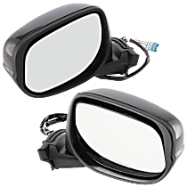 Driver and Passenger Side Mirror, Power Adjust, Non-Heated, Paintable, Manual Folding, No Signal Light, No Blind Spot Feature, No Memory, No Puddle Light, No Auto-Dimming