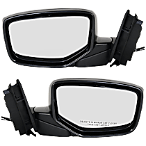 Driver and Passenger Side Mirrors, Power, Manual Folding, Heated, Paintable, Without Signal Light, With memory, Without Puddle Light, Without Auto-Dimming, Without Blind Spot Feature, EX Model