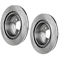 Rear Brake Disc, Plain Surface, Vented, 5 Lugs, 307.59 mm