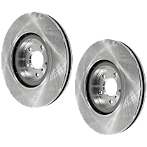 Front Brake Disc, Plain Surface, Vented, 5 Lugs, 355.09 mm, 4 Piston  Caliper, Sport Brake, 5.6L 8Cyl