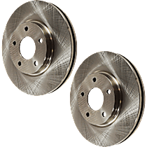 Front Brake Disc, Plain Surface, Vented, 5 Lugs, 290.07 mm
