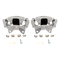 Rear, Driver and Passenger Side Brake Calipers, Bracket Included