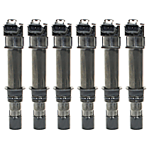 Ignition Coil, Set of 6, 6 Cyl 3.7L