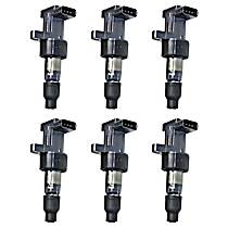 Ignition Coil, Set of 6, 6 Cyl 2.5L