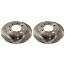 Rear Brake Disc, Plain Surface, Solid, 4 Lugs, 257.81 mm, LX, 2.0L 4Cyl