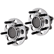 Rear, Driver and Passenger Side Wheel Hub, 5 Lugs, With Bearing
