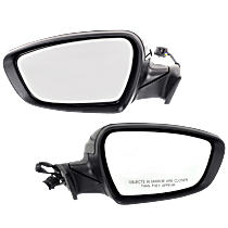 Driver and Passenger Side Mirror, Power Adjust, Heated, Paintable, Power Folding, In-housing Signal Light, No Blind Spot Feature, No Memory, No Puddle Light, No Auto-Dimming