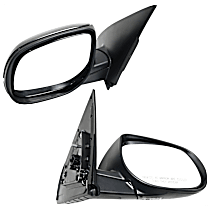 Driver and Passenger Side Mirror, Power Adjust, Heated, Paintable, Manual Folding, In-housing Signal Light, No Blind Spot Feature, No Memory, No Puddle Light, No Auto-Dimming