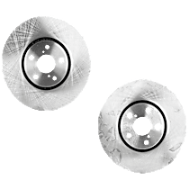 Front Brake Discs, Plain Surface, Vented