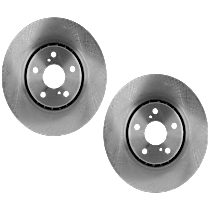 Front Brake Disc, Plain Surface, Solid, 5 Lugs, 268.99 mm, Base, 3.3L 6Cyl