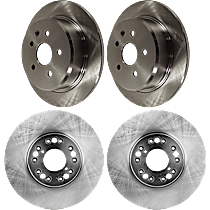 Rear Brake Disc, Plain Surface, 5 Lugs, 4.3L 8Cyl