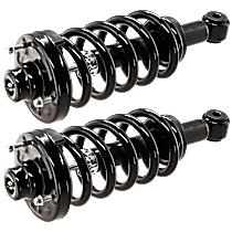 Rear, Driver and Passenger Side Fully Loaded Strut, Without Load Leveling Suspension