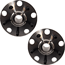 Rear, Driver and Passenger Side Wheel Hub, 5 Lugs, With Bearing