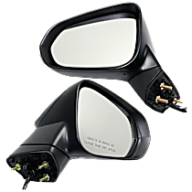 Driver and Passenger Side Mirror, Canada Built Vehicle, Power, Heated, Paintable, Power Folding, In-housing Signal Light, No Blind Spot Feature, With Memory, No Puddle Light, No Auto-Dimming