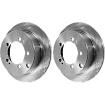 Rear Brake Disc, Plain Surface, Solid, 5 Lugs, 261.87 mm, GTS, 3.0L 6Cyl