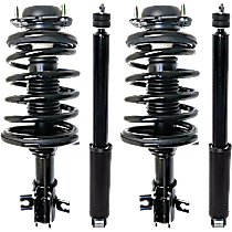 Front and Rear, Driver and Passenger Side Shock and Fully Loaded Strut