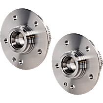 Front, Driver and Passenger Side Wheel Hub, 5 Lugs, With Bearing, RWD