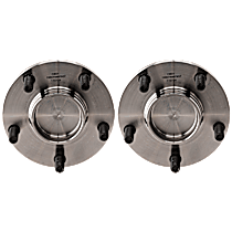 Rear, Driver and Passenger Side Wheel Hub, 4-Wheel ABS, 5 Lugs, With Bearing