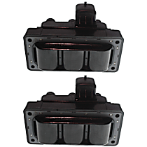 Ignition Coils, Set of 2, 6 Cyl., 3.0L Engine, With Vertical Connector