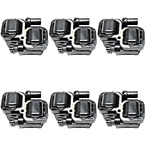 Ignition Coil, Set of 6, 6 Cyl 3.2L
