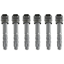 Ignition Coil, Set of 6, 6 Cyl 3.8L