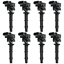 Ignition Coils, Set of 8, 6/8 Cylinders, 2.5/3.0/3.5/4.7/5.5L Engines