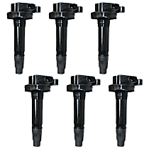 Ignition Coil, Set of 6, 6 Cyl 3.7L