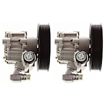 Power Steering Pump, 6 Cyl 3.2L, Without Reservoir, With Pulley - 