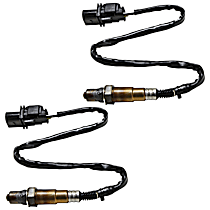 Before Catalytic Converter, Driver and Passenger Side Oxygen Sensors, 5-wire, Wideband sensor
