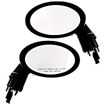 Driver and Passenger Side Mirror, Power Adjust, Heated, Manual Folding, Paintable, No Signal Light, No Memory, No Puddle Light, No Auto-Dimming, No Blind Spot Feature