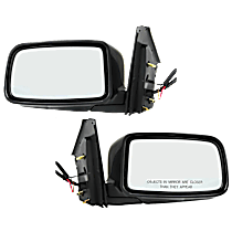 Driver and Passenger Side Mirror, Power Adjust, Non-Heated, Paintable, Manual Folding, No Signal Light, No Blind Spot Feature, No Memory, No Puddle Light, No Auto-Dimming