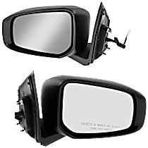 Driver and Passenger Side Mirror, Power Adjust, Non-Heated, Paintable, Manual Folding, No Signal Light, No Blind Spot Feature, No Memory, No Puddle Light, No Auto-Dimming
