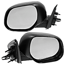 Driver and Passenger Side Mirror, Power Adjust, Heated, Paintable, Manual Folding, No Signal Light, No Blind Spot Feature, No Memory, No Puddle Light, No Auto-Dimming
