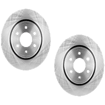 Front Brake Discs, Plain Surface, Vented, 6 Lugs, 11.65 in. Disc Diameter, 3.5/3.8/4.0L Engines