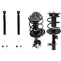 Front and Rear, Driver and Passenger Side Shock and Fully Loaded Strut