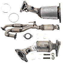 Front and Rear, Driver and Passenger Side Catalytic Converters, 3.5L Engine, Federal EPA Standard, 46-State Legal (Cannot ship to CA, CO, NY or ME)