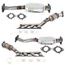 Front and Rear, Driver and Passenger Side Catalytic Converters, Federal EPA Standard, 46-State Legal (Cannot ship to CA, CO, NY or ME), 5.6L Engine