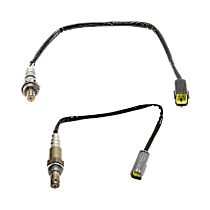 Before and After Catalytic Converter Oxygen Sensor, MR18DE Engine, FI, Naturally Aspirated, GAS, B1S1, Set of 2, 4-wire, 4 Cyl 1.8L - Before and After Catalytic Converter