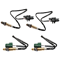 Before and After Catalytic Converter Oxygen Sensor, B1S2, Set of 4, 4 Cyl 1.8L