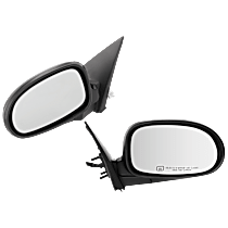 Driver and Passenger Side Mirrors, Power, Manual Folding, Heated, Paintable, No Signal Light, No Memory, No Puddle Light, No Auto-Dimming, No Blind Spot Feature