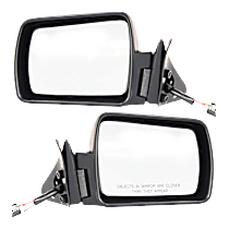 Driver and Passenger Side Mirror, Manual Adjust, Non-Heated, Manual Folding, Paintable, No Signal Light, No Memory, No Puddle Light, No Auto-Dimming, No Blind Spot Feature