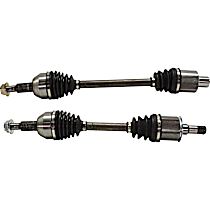 Front, Driver and Passenger Side Axle Assembly, All Wheel Drive, New, AWD, 3.6L 6Cyl
